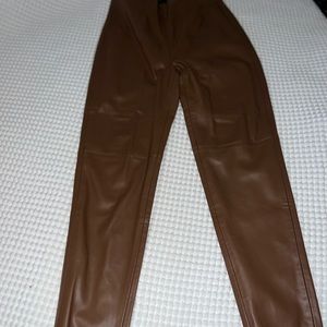 skinny high waisted leather pants